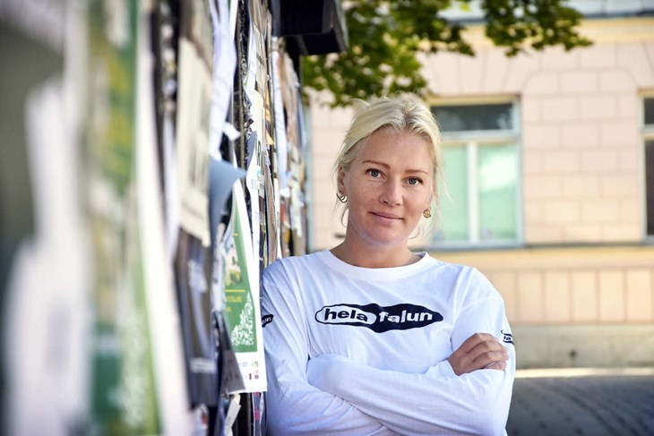 Anna-Maria Eriksson, nytillträdd projektledare för ungdomssatsningen Hela Falun. Foto: Sonny Jonasson