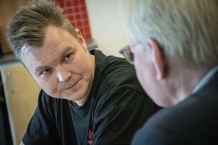 Micke Jansson drog perspektivet ända till EU när det kom till den betydliga detaljen köldmedel där man fick byta aggregaten efter regeländringar. "Den investeringen tog halva vårt resultat", säger han. Foto: Christian Larsen