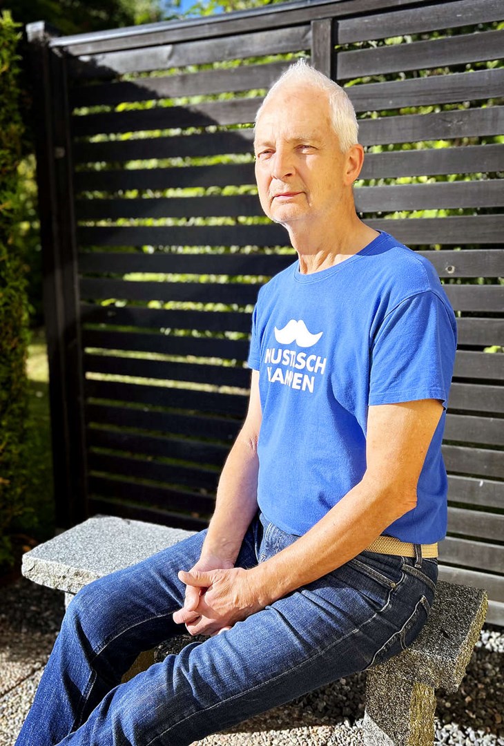 Jan Holgersson har haft många berikande möten under sina år med prostatacancer. "Och vilken fantastisk sjukvård vi har med så många gudabenådade människor", säger han. Foto: Karin Diffner