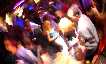 Rotary har träffar med disco