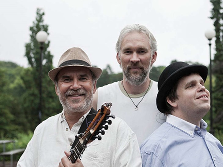 Ale Möller trio, med Ale Möller och hans medmusikanter Mats Öberg och Olle Linder. Foto: Pressfoto