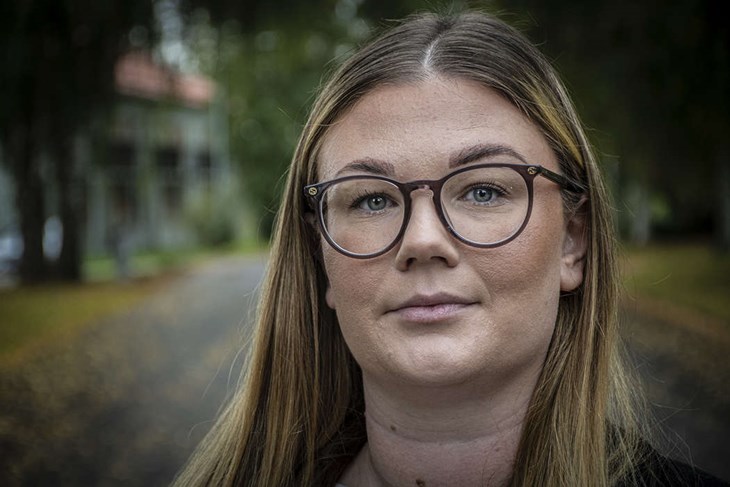 Madeleine Gray Eriksson (KD) fick sina personkryss utökade med 78 personkryss jämfört med valet 2022 då hon landade på 95 kryss. Foto: Christian Larsen