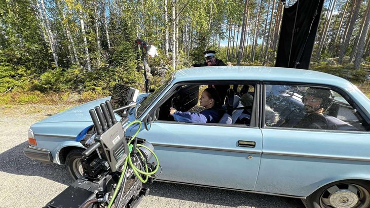 Filmen började spelas in för fyra år sedan, men de sista scenerna togs förra året. Sari spelar en psykopat som kidnappar Ingemar Andersson. Foto: Privat