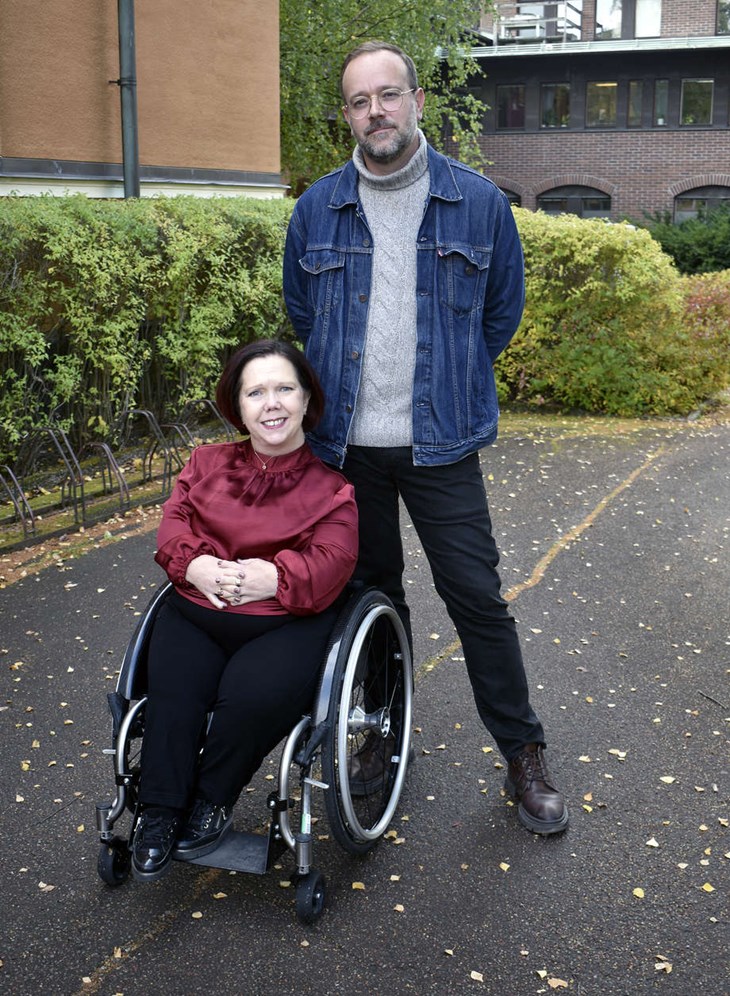 Socialdemokraterna och Moderaterna krokar arm även under den kommande mandatperioden. Det berättade Jennie Sjöblom (M) och Erik Nises (S) på en pressträff i förra veckan. Foto: Pär Sönnert