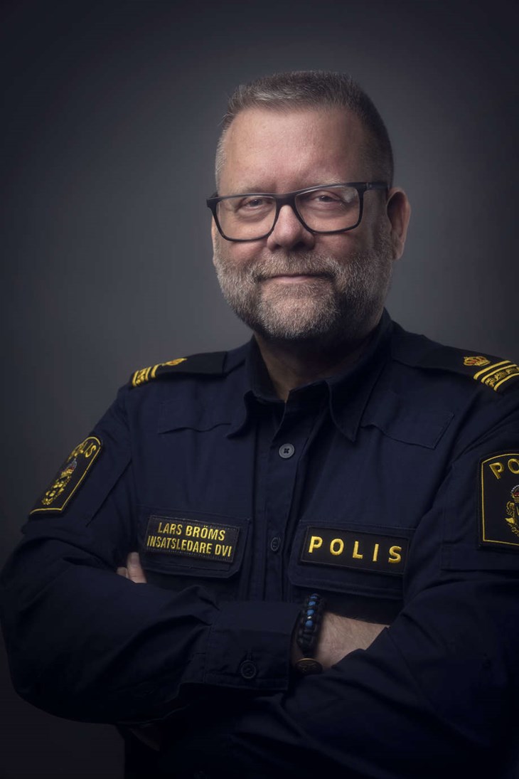Kriminalutvecklare Lars Bröms från Leksand kommer och berättar om sin bok. Foto: Markus Gårder