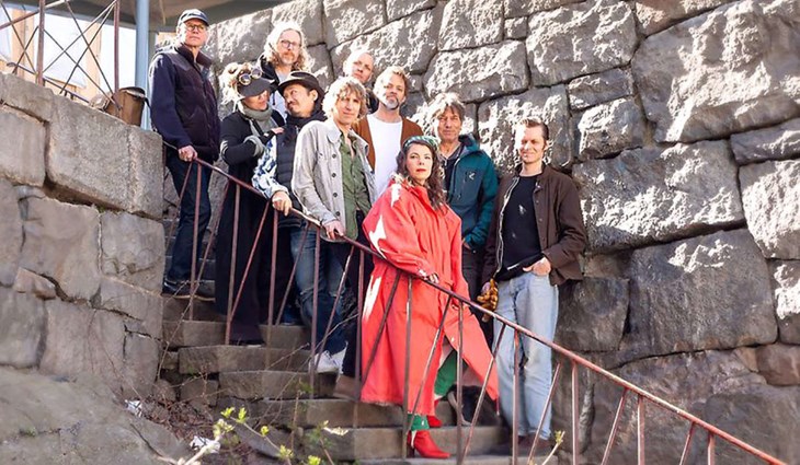 Musikgruppen Bottenviken uppträder i Meken. Foto: Smedjebackens kommun