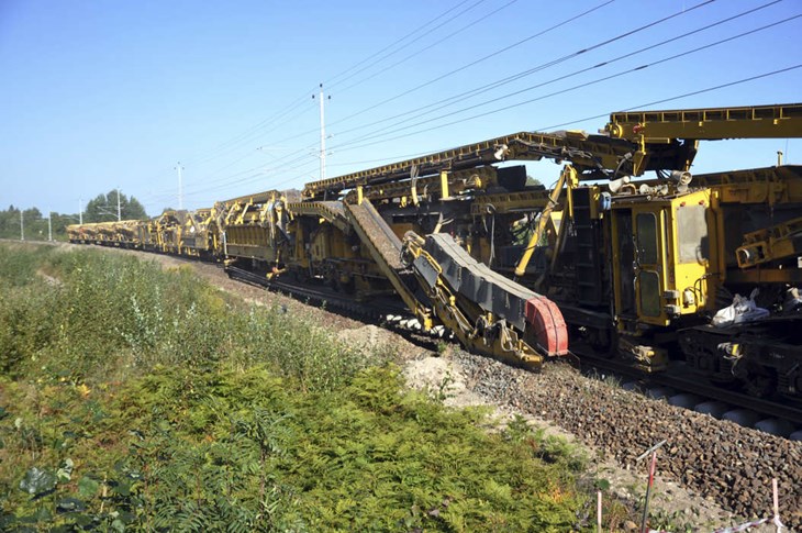 Spårbyteslag utanför Avesta. Foto: Stefan Bratt/Trafikverket