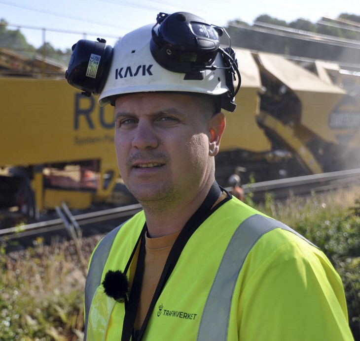 Adam Larsson, projektledare för spårbytet Sala-Avesta Krylbo. Foto: Stefan Bratt/Trafikverket